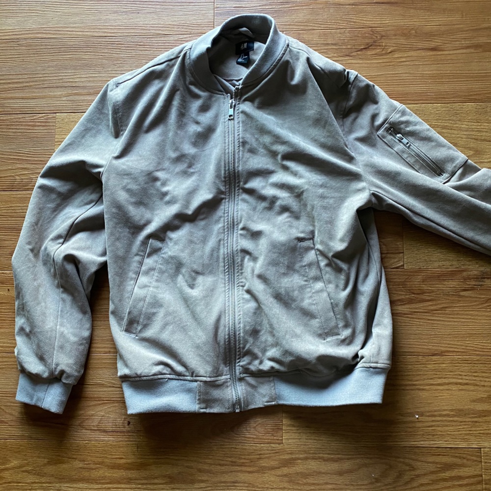 H&M suede Bomber Jacket